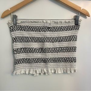 American Eagle Smocked Tube Top Sz L